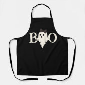 Tablier Joli Halloween "Boo" Ghost avec Bow - (Recto)