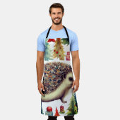 Tablier Joli Hérisson arbres de vacances (Porté)