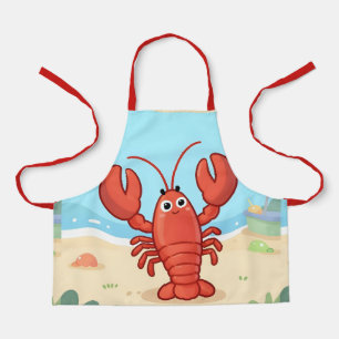 Tablier Joli homard à la plage