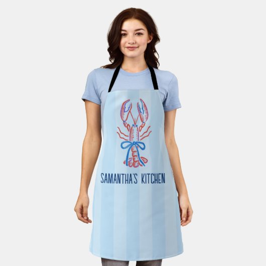 Tablier Joli homard côtier d'été (Porté)