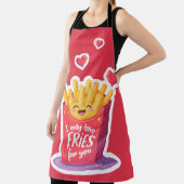 Tablier Joli jeu de mots sur les frites pour la Saint-Vale (Insitu)
