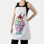 Tablier Joli kawaii sundae de glace (Insitu)