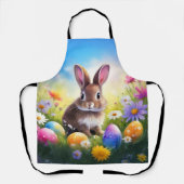 Tablier Joli lapin de Pâques Brown (Recto)