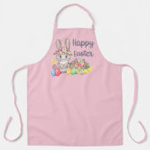 Tablier Joli lapin de Pâques Joyeux Vacances (Recto)