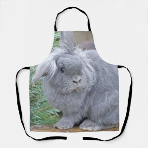 Tablier Joli lapin gris