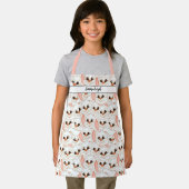 Tablier Joli lapin Lapin Face Motif Monogramme (Insitu)