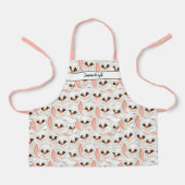 Tablier Joli lapin Lapin Face Motif Monogramme (Recto)