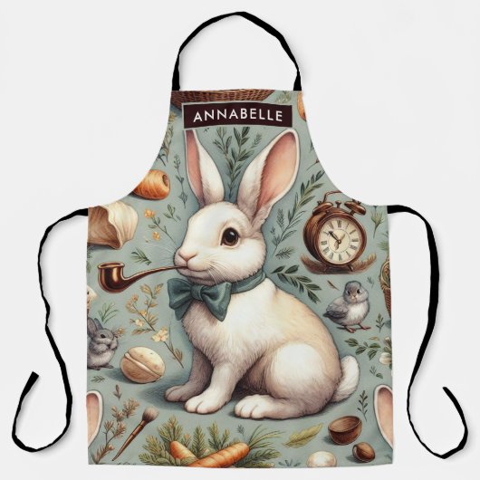 Tablier Joli lapin Vintage (Recto)