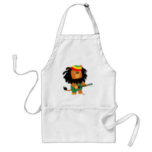 Tablier Joli Lion caricature de Zion Apron