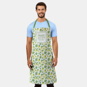 Tablier Joli Motif citron moderne style (Porté)