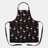 Tablier Joli motif flamant rose Noël (Recto)