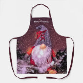 Tablier Joli Noël Gnome Arbre de Noël (Recto)