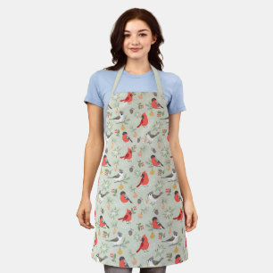 Tablier Joli Noël Oiseau Motif Design de vacances