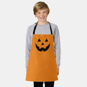 Tablier Joli orange noir Jack-o'-lantern citrouille Hallow (Porté)