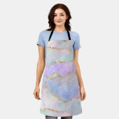 Tablier Joli Pastel Agate | Aquarelle de la veine Parties (Porté)