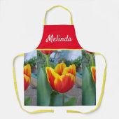 Tablier Joli Pastel Floral Tulip Pink Bee Womans Apron (Recto)