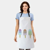 Tablier Joli Pastel Popsicle Moyenne d'illustration (Porté)