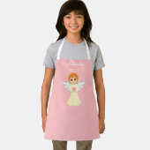 Tablier Joli petit ange sur rose clair (Insitu)