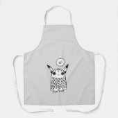 Tablier Joli petit dessin animé monstre (Recto)