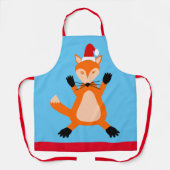Tablier Joli renard de Noël (Recto)