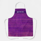 Tablier Joli rose et violet rayures désespérées (Recto)