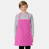 Tablier Joli rose, Pois et couronnes Apron pour enfants (Porté)