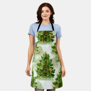 Tablier Joli sapin de Noël Bougies