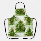 Tablier Joli sapin de Noël Bougies (Recto)