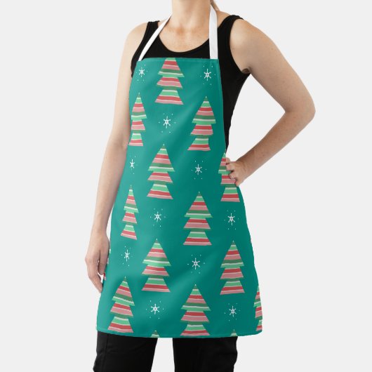 Tablier Joli sapin de Noël flocon de neige Noël (Insitu)