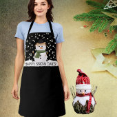 Tablier Joli Snowman Apron Noël Fun