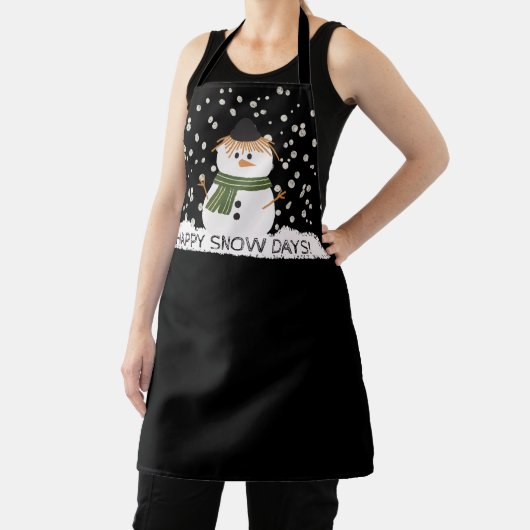 Tablier Joli Snowman Apron Noël Fun (Insitu)