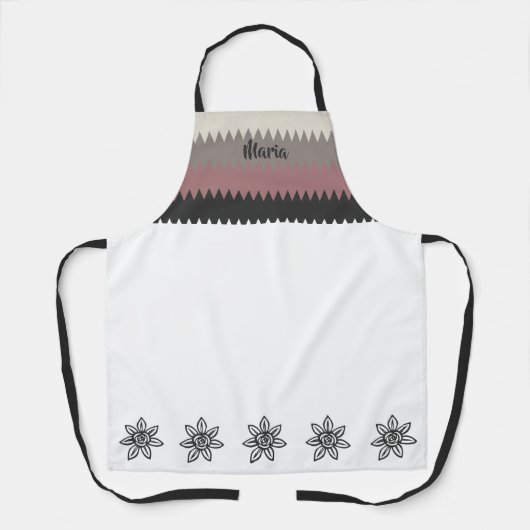 Tablier Joli Springtime Monogramme Nom Apron (Recto)