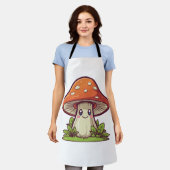 Tablier Joli style kawaii, Cueillette de champignons (Porté)