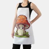 Tablier Joli style kawaii, Cueillette de champignons (Insitu)