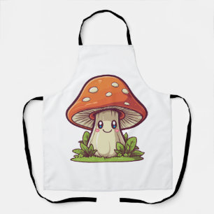 Tablier Joli style kawaii, Cueillette de champignons