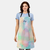 Tablier Jolie Abstraite Pastel Dreamy Ellipses (Porté)