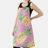 Tablier Jolie ananas sur grunge rose pois backgro (Insitu)