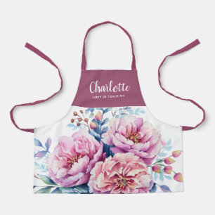 Tablier Jolie aquarelle Floral Girls Chef Training