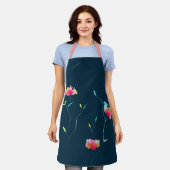 Tablier Jolie arty abstraite rose (Porté)