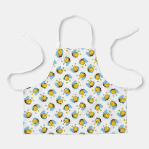 Tablier Jolie bumble motif blanc