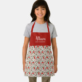 Tablier Jolie Cerise Berries Motifs Filles Chef Formation (Insitu)