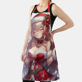 Tablier Jolie fille de Noël anime (Insitu)