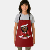 Tablier Jolie fille de Noël avec un casquette rouge - dess (Insitu)