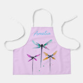 Tablier Jolie libellule aquarelle rustique (Recto)