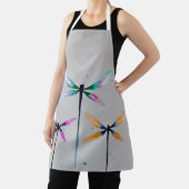 Tablier Jolie libellule aquarelle rustique (Insitu)