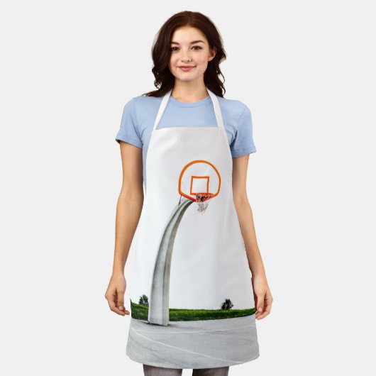 Tablier Jolie oeuvre de basket-ball (Porté)