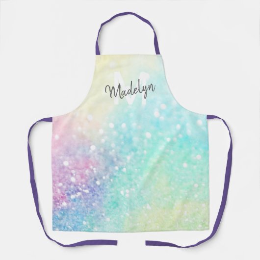 Tablier Jolie Parties scintillant Holographique Iridescent (Recto)