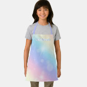 Tablier Jolie Pastel Rainbow Sparkle Filles Personnalisées (Insitu)