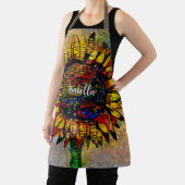 Tablier Jolie peinture Abstraite de tournesol (Insitu)