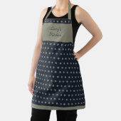 Tablier Jolie Polka Dot Dusty Sage et Black Apron (Insitu)